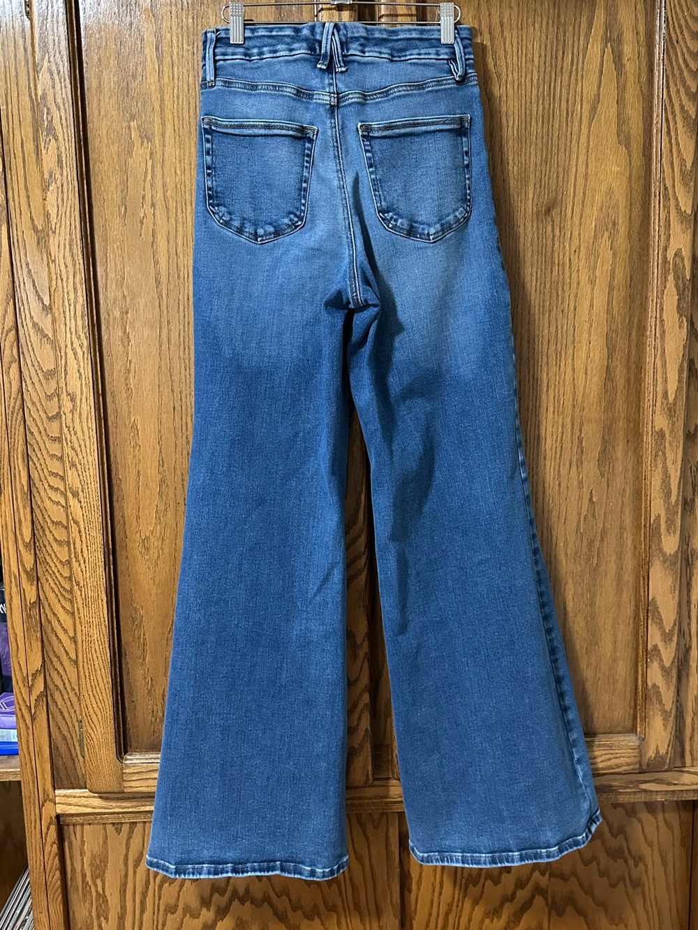 Good American Good Waist Palazzo Jeans Wide Leg High Rise 6/26 - Picture 5 of 11